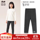 瑁恩·瑁愛(ài)女童冬款蠶絲雙層加厚打底褲兒童保暖褲子洋氣印花外穿校服神器 暢游樂(lè )園(星夜黑) 雙層 110