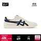 Onitsuka Tiger鬼塚虎懶人鞋 夏季一腳蹬男女款休閑鞋 TOKUTEN SLIP-ON 米色/藍色 38