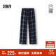 森馬（Semir）商場(chǎng)同款|休閑褲女冬季仿呢格紋加絨長(zhǎng)褲2025闊腿褲101725127019A