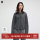 播【羊毛】氣質(zhì)針織衫女秋季新款蝴蝶結系帶連帽毛衣DDR4SD5052 G60羽灰 M