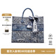 菲安妮（FION）油畫(huà)托特包大容量時(shí)尚單肩包聯(lián)名油畫(huà)手提包生日禮物 深藍