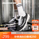 斯凱奇（Skechers）奧利奧熊貓鞋丨老爹鞋女經(jīng)典黑白復古春夏輕便潮流增高運動(dòng)休閑鞋 【女款】黑色/白-BKW 38