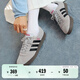 adidas T頭鞋 VL COURT復古板鞋德訓鞋男女阿迪達斯輕運動(dòng) 灰色/黑色/紅色   37