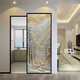 烙美 BRANDBEAUT奢華高端無(wú)軌道幽靈門(mén)鋼化玻璃藝術(shù)玄關(guān)隔斷平移門(mén)廁所廚房推拉門(mén) 圖案15（支持尺寸定制）測量?jì)r(jià)格