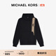 MICHAEL KORS邁克高仕 MK【兩件折上折】 男士條紋 Logo 連帽衛衣 黑色 001 M