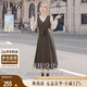 絲柏舍假兩件連衣裙2025秋裝新款女裝甜美風(fēng)拼接修身中長(zhǎng)裙