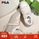 斐樂(lè )（FILA）斑斕鞋ROSETTA女鞋板鞋新款面包厚底鞋復古休閑鞋 奶白/淺粉-GP 37.5