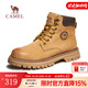 駱駝（CAMEL）【王俊凱同款】馬丁靴男秋冬2025新款大黃靴女戶(hù)外工裝登山靴 G122W7757TR金黃色（男 絨里款） 42