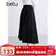 betu女裝2025秋季新款半身裙靈動(dòng)波點(diǎn)印花優(yōu)雅傘裙裙子女2508T67 黑色 S