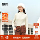 森馬（Semir）長(cháng)袖T恤女冬半高領(lǐng)發(fā)熱抑菌純色修身上衣顯瘦打底衫101724101005