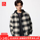 優(yōu)衣庫【驚喜價(jià)】男女裝法蘭絨格子襯衫長(cháng)袖襯衣481224 480767 481224/01乳白色 L