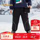 巴拉巴拉童裝兒童長(cháng)褲男童冬季羽絨褲工裝褲保暖束腳褲子戶(hù)外百搭 黑色90001-灰鴨絨 120 充絨量46g