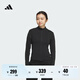 adidas「睿族工殼」修身外套女裝秋季阿迪達斯官方輕運動 黑色     XL