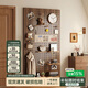 北極樹(shù)洞洞板置物架造型墻入戶(hù)玄關(guān)收納架中古風(fēng)墻上展示架方形胡40*60