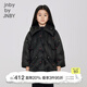 jnby by JNBY[萌趣圖案]江南布衣童裝秋羽絨服菱格翻領(lǐng)保暖女童兒童1N9C10790 001本黑 140 cm 尺碼偏大選小一碼