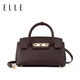 ELLE女包鉑金包凱莉包手提腋下斜挎單肩包生日禮物22269烏木色