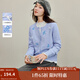 茵曼2025秋冬女裝新款甜美刺繡花朵蝴蝶結(jié)毛衣溫柔風(fēng)針織衫開衫 淺紫色 L