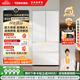 東芝（TOSHIBA）大白梨638高顏值全能冰箱法式高容全嵌入式制冰雙系統除菌保鮮風(fēng)冷無(wú)霜大容量家用GR-RF638WI-PM1