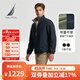 諾帝卡（NAUTICA）【大促爆款】男裝秋冬新款防輕濺水雙面穿立領(lǐng)厚外套棉服男JO4309 藏青4NV L