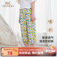 英氏童裝兒童褲子防蚊褲夏季新款男女寶寶小童長(cháng)褲戶(hù)外休閑束腳褲長(cháng)褲 仲夏花葉【精梳棉】 120 cm