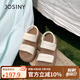 卓詩(shī)尼厚底涼鞋女2025新款夏外穿軟底踩屎感平底運動(dòng)沙灘鞋 米白色 36
