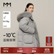 麥檬【雙11限時特惠】MM90鵝絨休閑連帽保暖miu系羽絨服商場同款冬 中灰 155/80A/S （105-125斤）