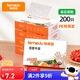 特美居（temeiju）一次性手套食品級加厚PE塑料廚房洗碗盒裝抽取式透明防漏200只裝 