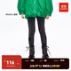 little MO&Co.加絨抑菌 童裝冬季女童褲子彈力打底褲外穿兒童長(zhǎng)褲 深花灰色2 130 130/56