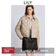LILY2025冬新款復古簡(jiǎn)約菱格90鴨絨休閑通勤百搭輕薄羽絨服外套女 717卡其 S