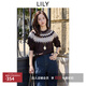 LILY敦煌系列2025秋新款復古雅丹風(fēng)兔絨羊毛混紡圓領(lǐng)針織衫毛衣女 732巧克力色 L