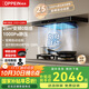 歐派（OPPEIN）油煙機歐式頂吸抽油煙機國家補貼煙灶套裝變頻電機家用25風(fēng)量大吸力平嵌油煙機一級能效 【兩件套】搭翻蓋九腔猛火灶-QS89L
