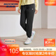 斯凱奇（Skechers）女子加絨褲2024年秋冬新款舒適親膚收口束腳 碳黑/0018 L