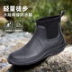 非常行橡膠防滑雨靴男款防水靴子JW911 暗夜黑 42 