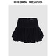 UR2025冬季新款女裝休閑花苞超短款高腰A字半裙UYL550100