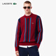 LACOSTE法國鱷魚(yú)男裝25秋冬新款幾何撞色羊毛毛衣針織衫|AH7446 71F/紅藍撞色 L 5