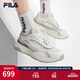 斐樂（FILA）官方男鞋PIONIERE摩登運動鞋2025夏新款開拓者復古跑鞋 雪白/淡灰黃-WB 39