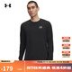 安德瑪（UNDERARMOUR）秋冬Icon男子寬松運動(dòng)休閑長(cháng)袖T恤6005114 黑色001 L
