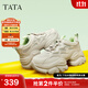他她（TATA）秋季厚底透氣老爹鞋女鞋網(wǎng)面增高運動(dòng)鞋新款WOG16BM4 杏/綠 34
