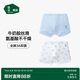 松山棉店兒童奶滑小云褲莫代爾抑菌平角內褲男童-晴空藍150