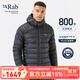 Rab 【斷貨王】男款800篷歐洲鵝絨羽絨服連帽保暖透氣523g QDN-85 碳黑色 QDN-85 M