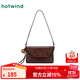 熱風(fēng)【商場(chǎng)同款】2025年春季新款女士擦色掛件港風(fēng)小眾單肩斜挎包 15深棕 小