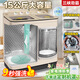 三峽勁霸【純銅電機】半自動(dòng)洗衣機家用大容量老式雙桶缸可拆卸鋼波輪商用酒店賓館民宿被子毛毯窗簾婚紗 15公斤雙鋼桶【純銅電機+9秒強洗+強勁動(dòng)力】