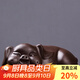 瓷牌茗 創(chuàng  )意紫砂茶寵擺件可養生肖小豬茶盤(pán)茶臺茶玩茶具茶道茶藝配件 紫泥（福氣）幸福小豬茶寵