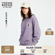 Teenie Weenie小熊女裝衛衣2025年秋季新款簡(jiǎn)約寬松學(xué)院風(fēng)圓領(lǐng)上衣 紫色 M