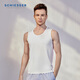 Schiesser舒雅男士背心60S莫代爾BECOVER系列居家打底背心E5/21316V 白色 XL