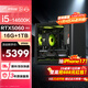 邪手intel 迷你酷睿i5 14600K RTX5060/Ti 三角洲高端游戲設計師直播電競臺式組裝電腦主機 DIY組裝機 RTX5060手提迷你+WiFi/藍牙