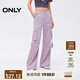 ONLY2025夏季新款萊賽爾通勤直筒做舊水洗休閑褲女|125214038 A19白堊粉色 XS XS標準褲長(cháng)