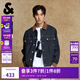 杰克·瓊斯（JACK&JONES）25年秋季外套男士裝寬松潮流休閑品質(zhì)夾克撞色翻領(lǐng)原色牛仔外套男 A13 深牛仔藍 M 175