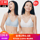 三槍少女文胸棉質(zhì)無(wú)鋼圈圓點(diǎn)薄款抗菌初中學(xué)生發(fā)育期運動(dòng)吸汗女孩內衣 (白色+藍色)（莫代爾） 75A （適合底圍70cm左右）