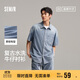 森馬（Semir）森柔牛仔短袖襯衫男復古水洗牛仔外套夏季上衣103324104102